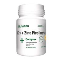 Витамины и минералы EntherMeal D3 + Zinc Picolinate Complex, 60 капсул