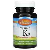 Витамины и минералы Carlson Labs Vitamin K2 MK-7 45 mcg, 90 капсул