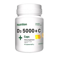 Витамины и минералы EntherMeal D3 5000+С, 60 капсул