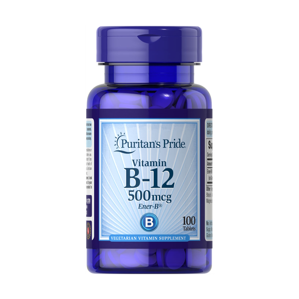 Витамины и минералы Puritan's Pride Vitamin B-12 500 mcg, 100 таблеток