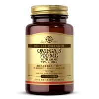 Жирні кислоти Solgar Double Strength Omega 3 700 mg, 30 капсул