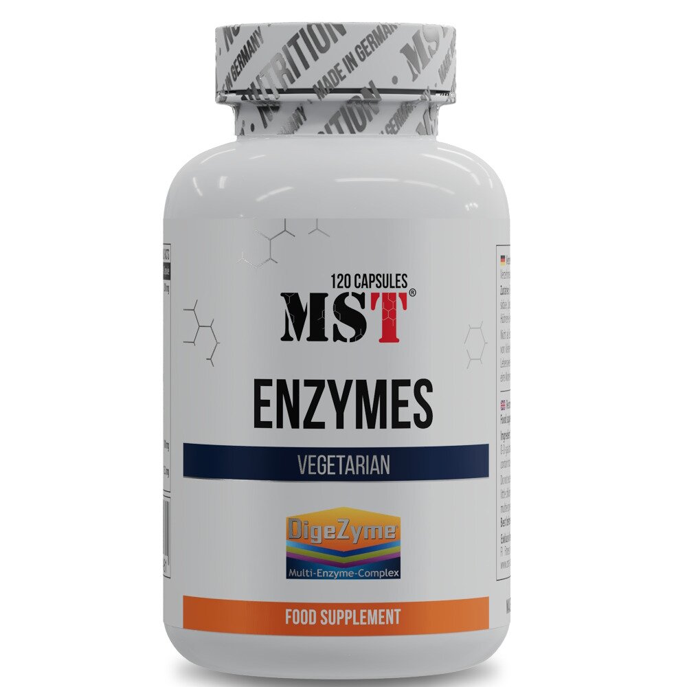 Натуральна добавка MST Enzymes DigeZyme, 120 капсул