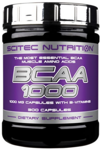 Аминокислота BCAA Scitec BCAA 1000, 300 капсул