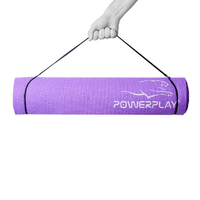 Коврик для йоги и фитнеса PowerPlay 4010, 173x61x0.6, Voilet