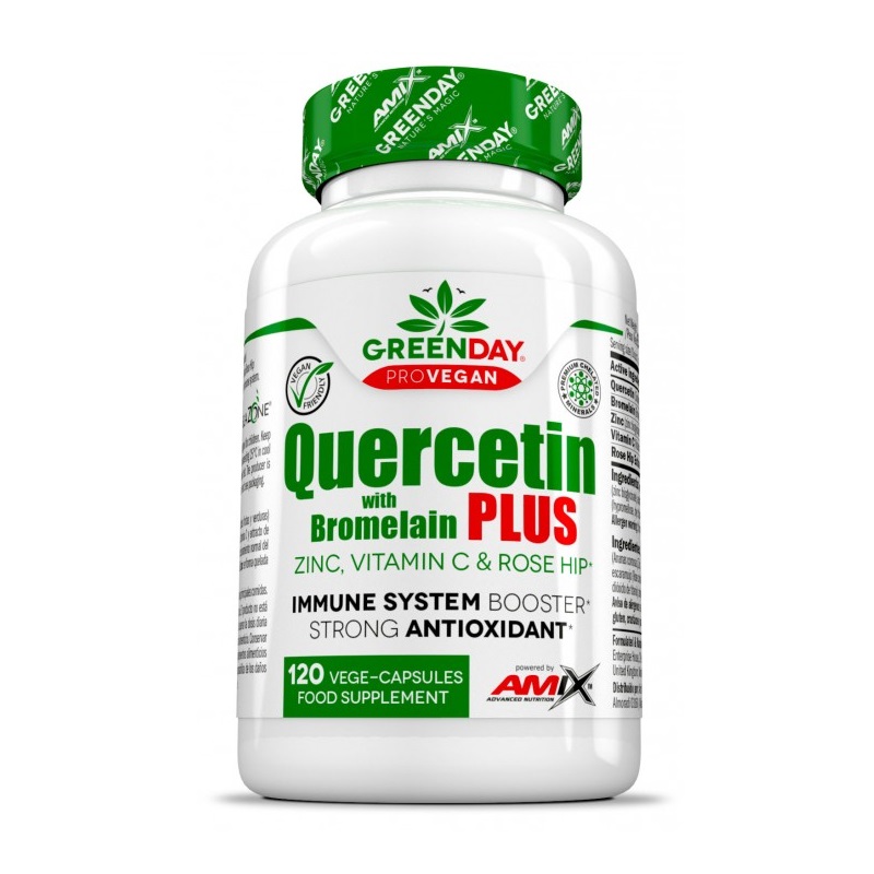 Натуральная добавка Amix Nutrition GreenDay ProVegan Quercetin with Bromelain Plus, 120 вегакапсул