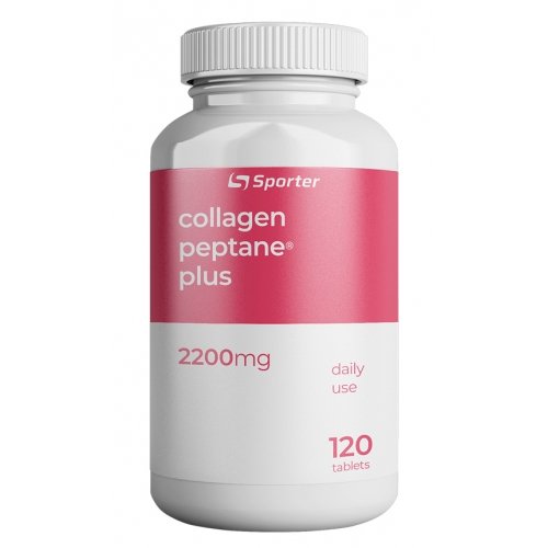 Препарат для суглобів і зв'язок Sporter Collagen 2200 mg Peptane Plus, 120 таблеток