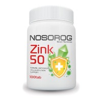 Витамины и минералы Nosorog Zinc 50 mg, 100 таблеток