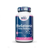 Натуральная добавка Haya Labs Melatonin Time Release 5 mg, 60 таблеток