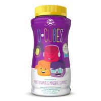 Витамины и минералы Solgar U-Cubes Children's Multi-Vitamin and Mineral, 120 желеек