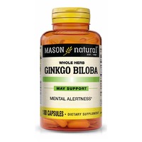 Натуральна добавка Mason Natural Whole Herb Ginkgo Biloba, 180 капсул