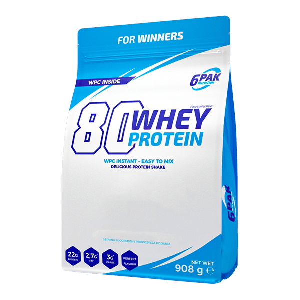 Протеїн 6PAK Nutrition 80 Whey Protein, 908 грам