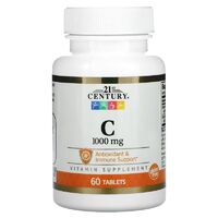Витамины и минералы 21st Century Vitamin C 1000 mg, 60 таблеток