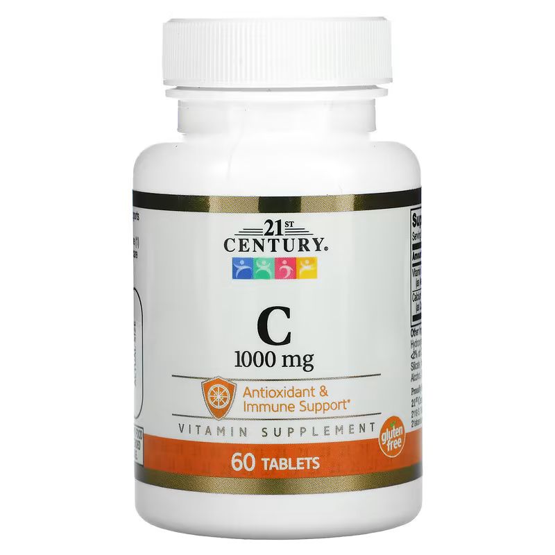 Витамины и минералы 21st Century Vitamin C 1000 mg, 60 таблеток