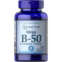 Витамины и минералы Puritan's Pride Vitamin B-50 Complex, 250 каплет