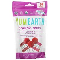 Заменитель питания YumEarth Organic Pop Vitamin C (леденецы), 87 грамм