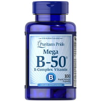 Витамины и минералы Puritan's Pride Vitamin B-50 Complex, 100 капсул