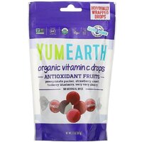 Заменитель питания YumEarth Organic Vitamin C Drops (леденецы), 93.6 грамм