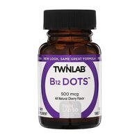 Витамины и минералы Twinlab B-12 Dots 500 mcg, 100 таблеток