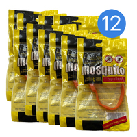 Средство от насекомых браслет с репеллентом от комаров и клещей Mosquito Оранжевый - НАБОР 12 шт