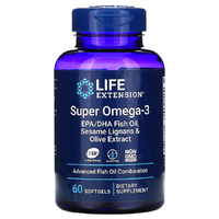 Жирные кислоты Life Extension Super Omega-3, 60 капсул