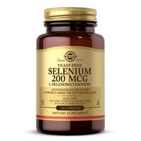 Витамины и минералы Solgar Yeast-Free Selenium 200 mcg, 100 таблеток