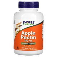 Натуральная добавка NOW Apple Pectin 700 mg, 120 вегакапсул
