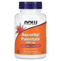 Витамины и минералы NOW Ascorbyl Palmitate 500 mg, 100 капсул