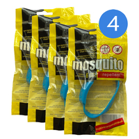 Средство от насекомых браслет с репеллентом от комаров и клещей Mosquito Синий - НАБОР 4 шт