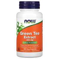 Натуральная добавка NOW Green Tea Extract 400 mg, 100 вегакапсул