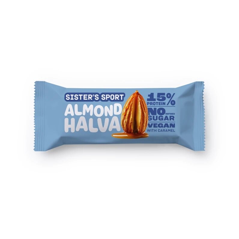 Батончик Sister's Sport Protein Halva, 40 грамм - миндаль и карамелью