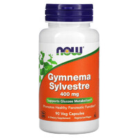 Натуральная добавка NOW Gymnema Sylvestre 400 mg, 90 вегакапсул