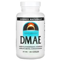 Натуральная добавка Source Naturals DMAE, 200 капсул