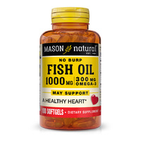 Жирні кислоти Mason Natural Fish Oil 1000 mg Omega 300 mg, 100 капсул