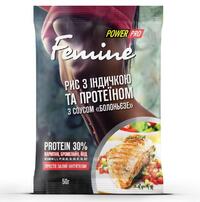 Заменитель питания Power Pro Каша Femine рис с протеином 30%, 50 грамм