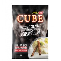 Заменитель питания Power Pro Каша Cube злаки с протеином 30%, 50 грамм - яблоко-корица