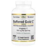 Витамины и минералы California Gold Nutrition Buffered Gold C, 240 вегакапсул