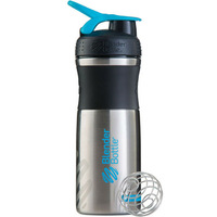 Шейкер BlenderBottle SportMixer Steel 820 мл, Cyan