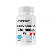 Препарат для суставов и связок IronFlex Glucosamine + Chondroitin + MSM, 100 таблеток