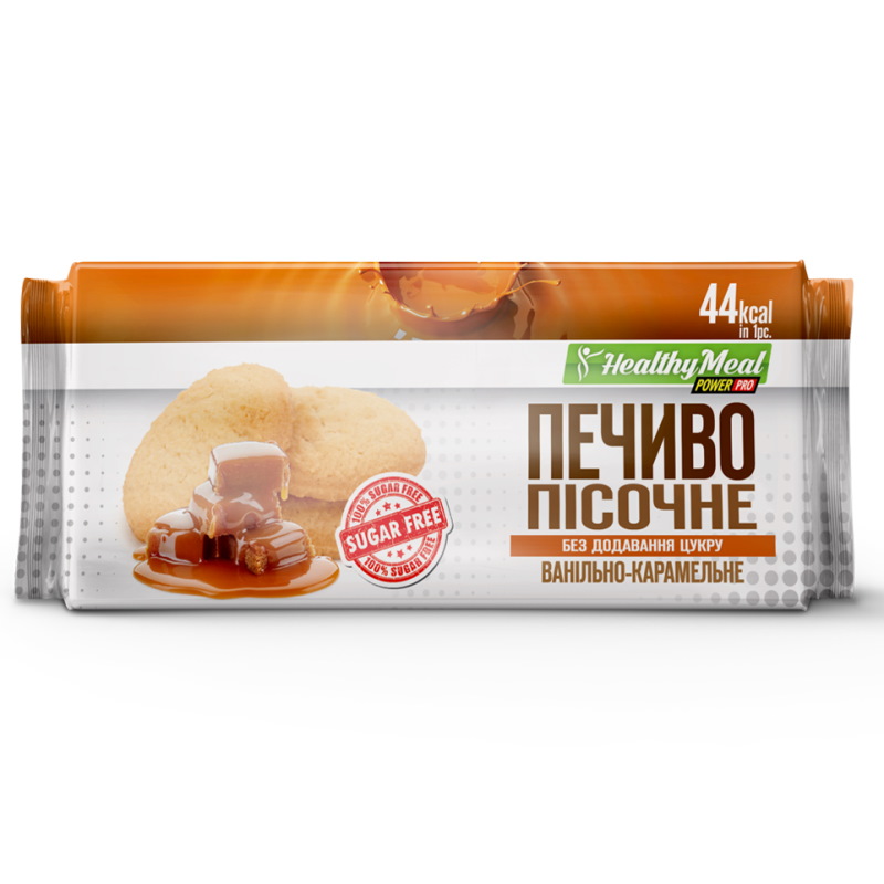 Заменитель питания Power Pro Песочное Печенье Sugar Free, 8*10 грамм - ваниль-карамель