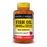 Жирные кислоты Mason Natural Fish Oil 1000 mg Omega 300 mg, 120 капсул