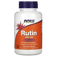 Витамины и минералы NOW Rutin 450 mg, 100 вегакапсул