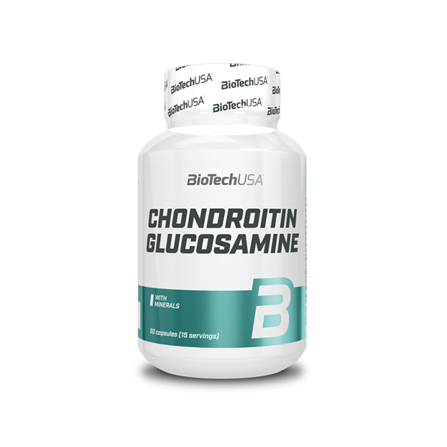 Препарат для суставов и связок BioTech Chondroitin Glucosamine, 60 капсул, СРОК 01.23