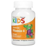 Витамины и минералы California Gold Nutrition Chewable Vitamin C with Bioflavonoid Complex for Children, 90 вегатаблеток