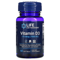 Витамины и минералы Life Extension Vitamin D3 7000 IU, 60 капсул