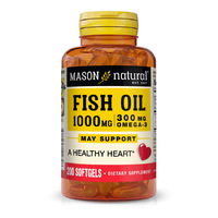 Жирные кислоты Mason Natural Fish Oil 1000 mg Omega 300 mg, 200 капсул