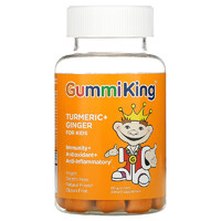 Натуральная добавка GummiKing Turmeric + Ginger, 60 жевательных таблеток