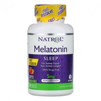 Натуральная добавка Natrol Melatonin 5 mg Fast Dissolve, 150 таблеток - клубника