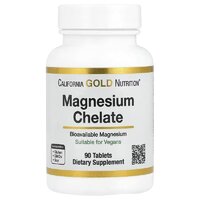 Витамины и минералы California Gold Nutrition Magnesium Chelate with Calcium, 90 таблеток
