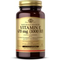 Витамины и минералы Solgar Vitamin E 670 mg (1000 IU) Mixed Tocopherols, 100 вегакапсул