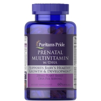Витамины и минералы Puritan's Pride Prenatal Multivitamin with DHA, 60 капсул